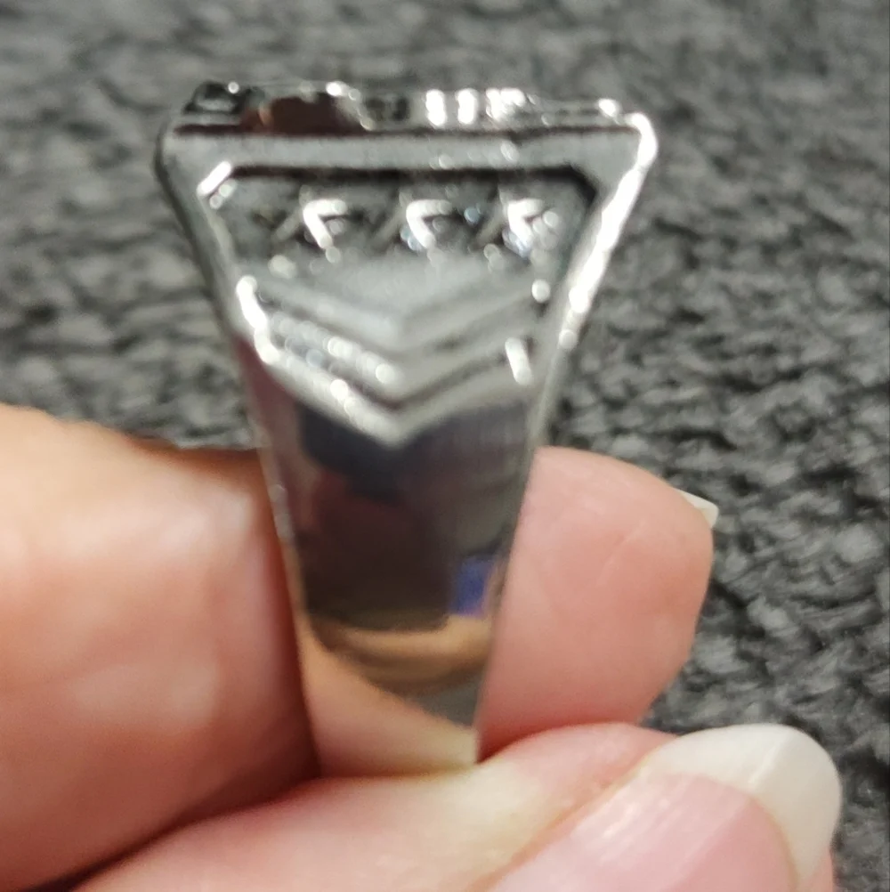 American Pride Men's Ring Silvertone